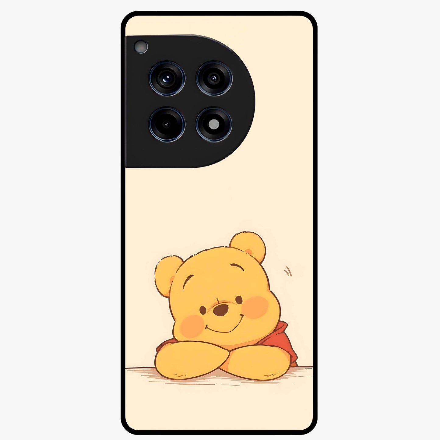 Winniethe Pooh Glass Case for 1+12R adorable front view featuring cute cartoon inspired artwork