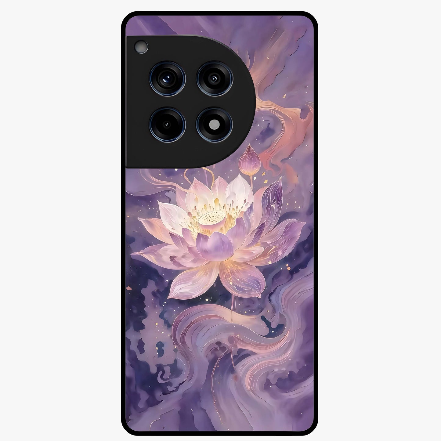 Lavender Lotus Muse Glass Case for OnePlus 12R |1+12R
