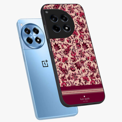 Crimson Rose Charm Glass Case for OnePlus 12R |1+12R