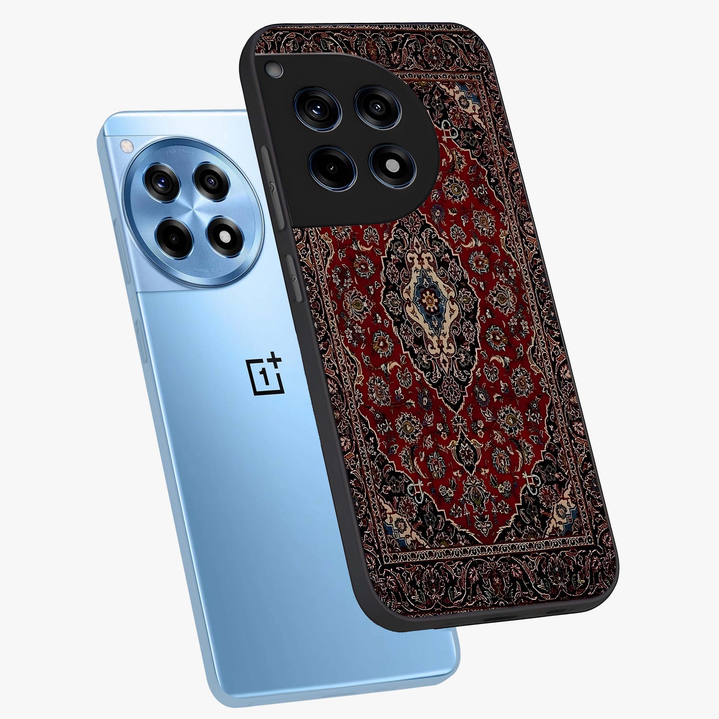 Heritage Carpet Royale Glass Case for 1+12R captured at a warm angle highlighting intricate heritage patterns, gloss, and edge clarity.
