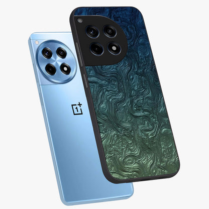 Marble Dream Blur Glass Case for 1+12R angled mockup showcasing glossy finish and smooth gradient tones