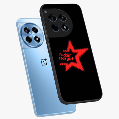 Starboy and Stargirl Energy Glass Case for 1+12R angled mockup showcasing glossy finish and vibrant cosmic tones