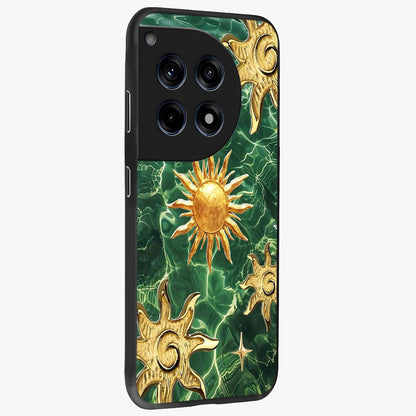 Aqua Sun Mirage Glass Case for 1+12R side perspective highlighting bold mirage style design details
