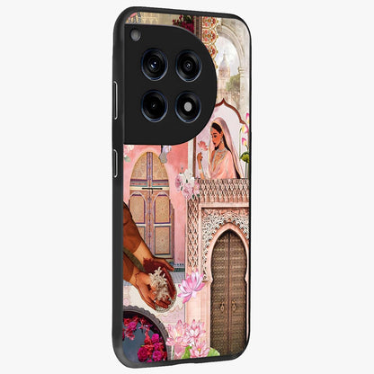 Blush Heritage Dream Glass Case for 1+12R side perspective highlighting intricate heritage detailing and smooth edges