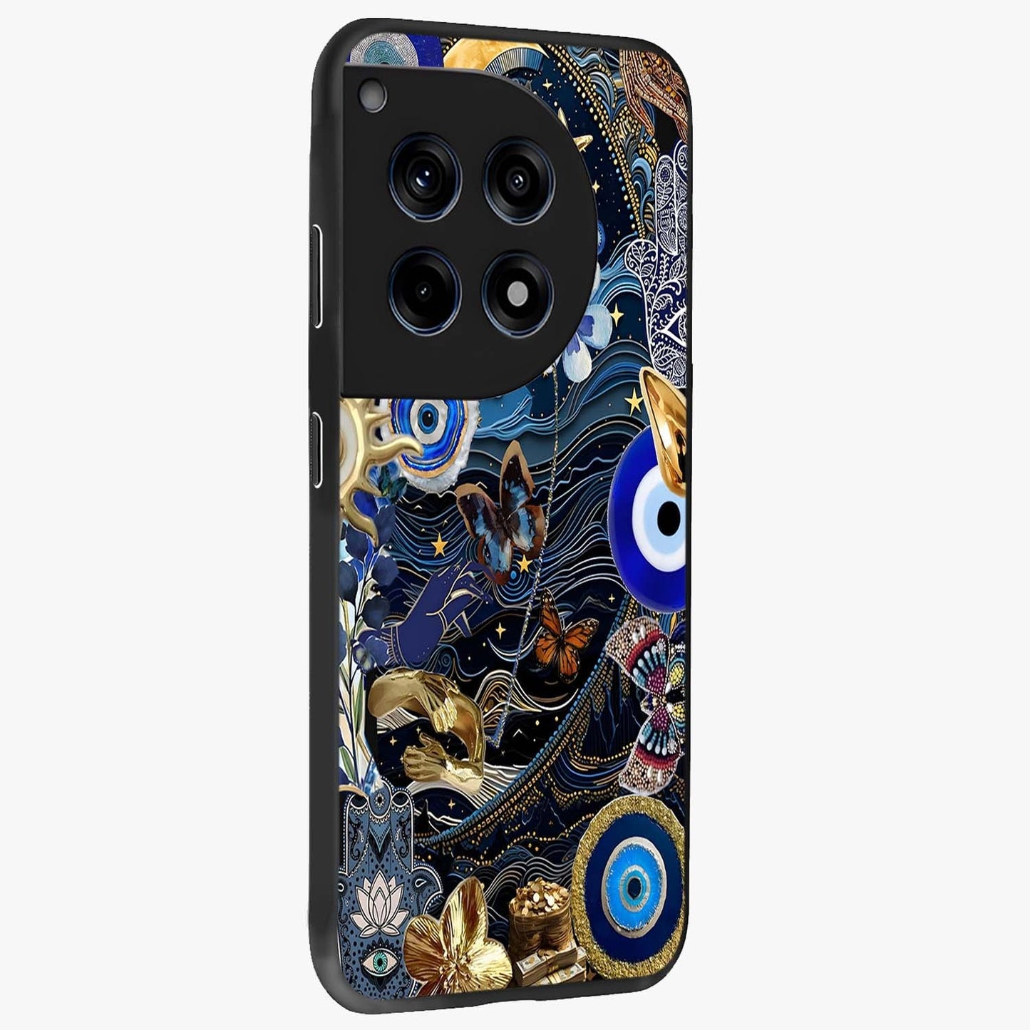 Celestial Blessing Shield Glass Case for 1+12R side perspective highlighting intricate blessing shield details