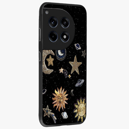Celestial Star Charm Glass Case for 1+12R side perspective highlighting glowing star detailing and premium build