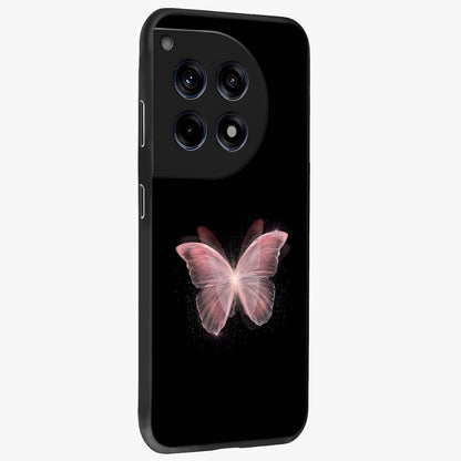 Celestial Wings Butterfly Glass Case for 1+12R side perspective highlighting intricate butterfly textures and smooth edges