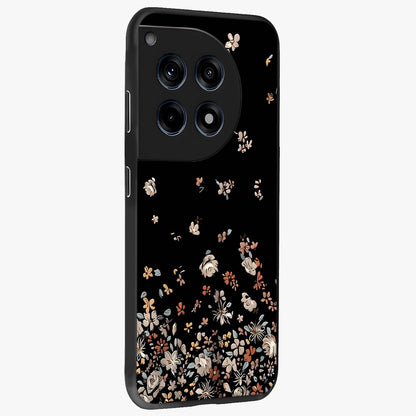 Dark Petal Aesthetic Glass Case for 1+12R side perspective highlighting refined textures and premium edge finish