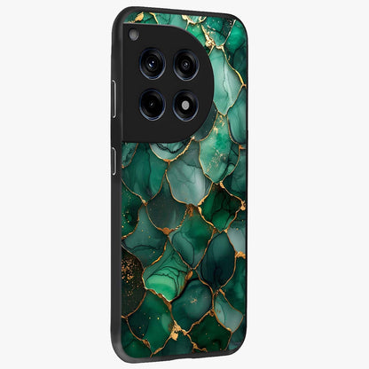 Geometric Polyester Pattern Glass Case for 1+12R side perspective highlighting sharp pattern textures and smooth premium build