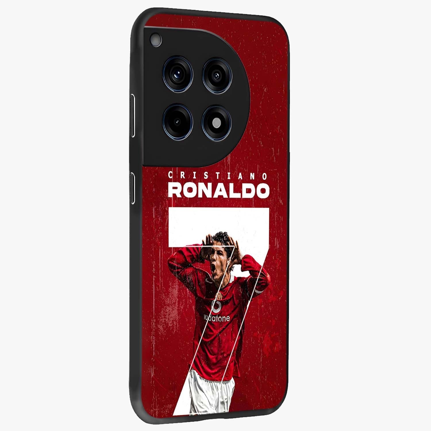 Goal Celebration Legacy Glass Case for 1+12R side perspective highlighting bold detailing and premium edge finish