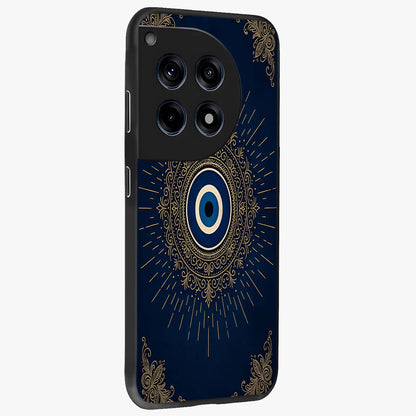 Golden Heart Glow Glass Case for 1+12R side perspective highlighting smooth heart detailing and premium edges