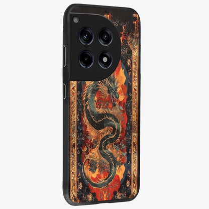 Inferno Dragon Soul Glass Case for 1+12R displayed upright for powerful mythical visibility and premium finish.