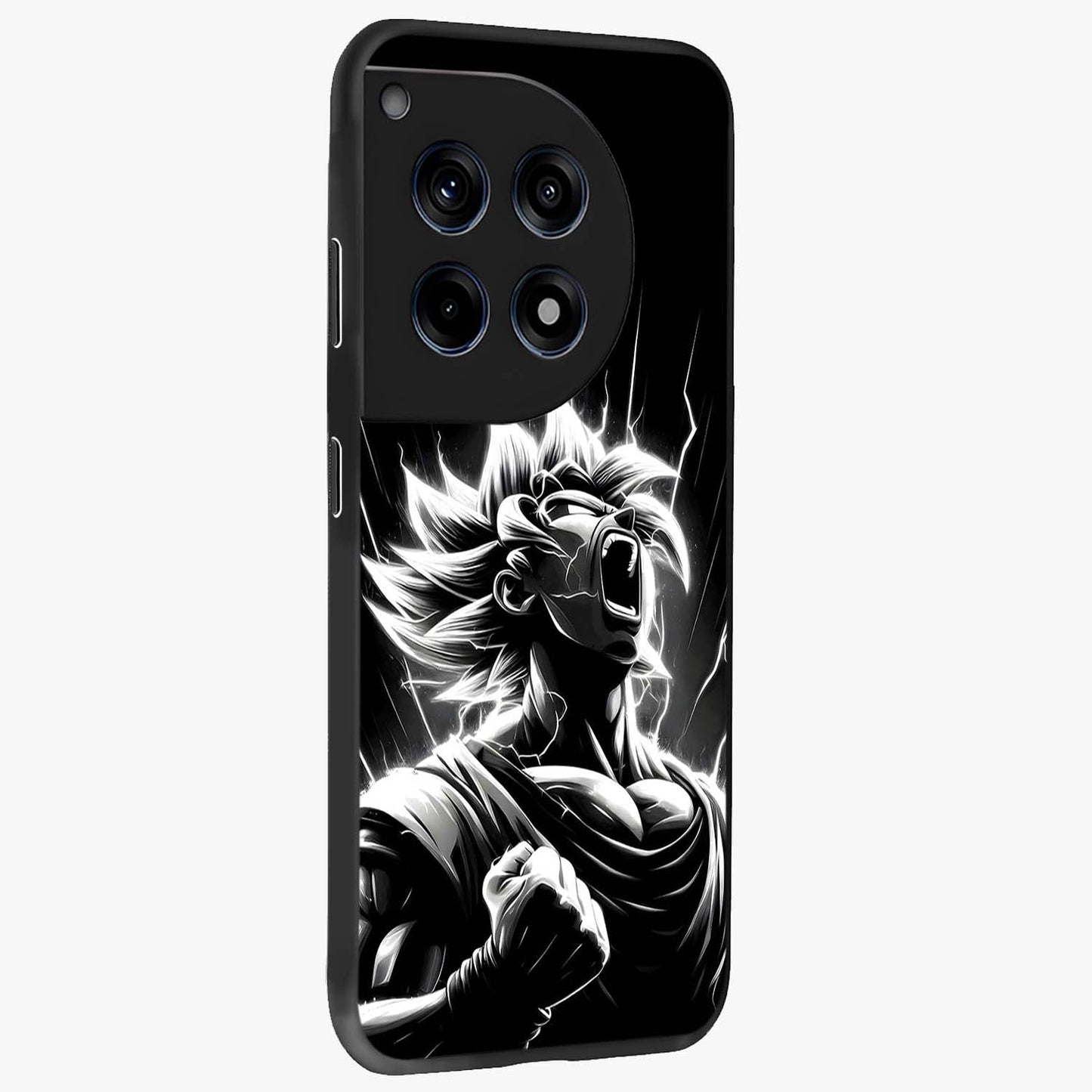 Limitless Power Unleashed Glass Case for 1+12R side perspective highlighting strong textures and sleek premium build