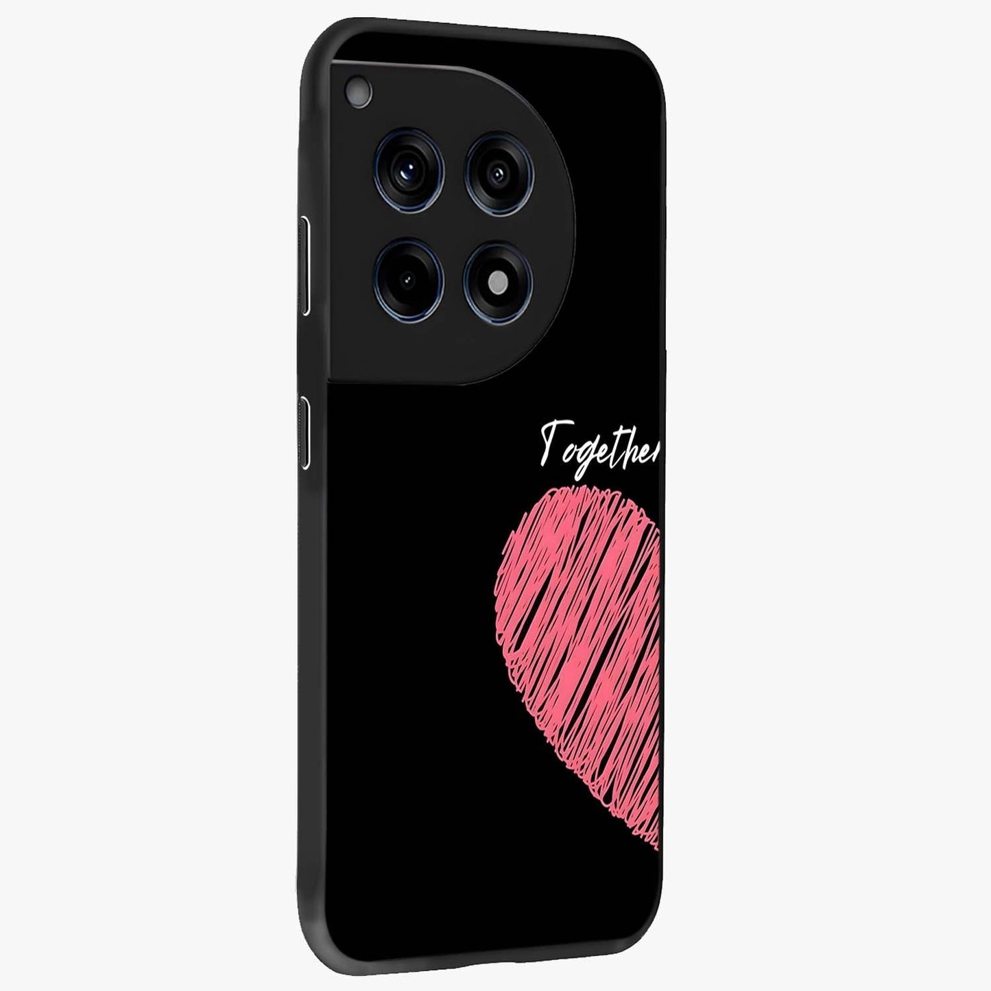 Love Forever Together Left Glass Case for 1+12R side perspective highlighting charming detailing and smooth build