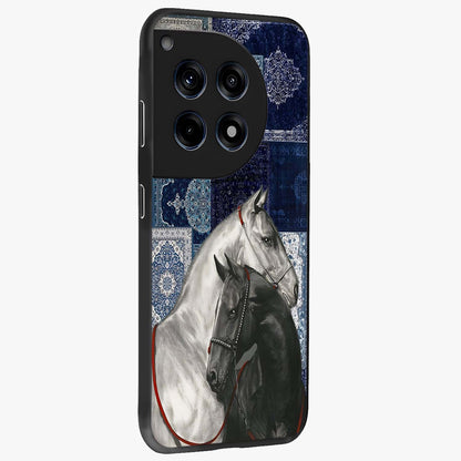 Midnight Stallion Blues Glass Case for 1+12R side perspective highlighting refined textures and smooth premium build