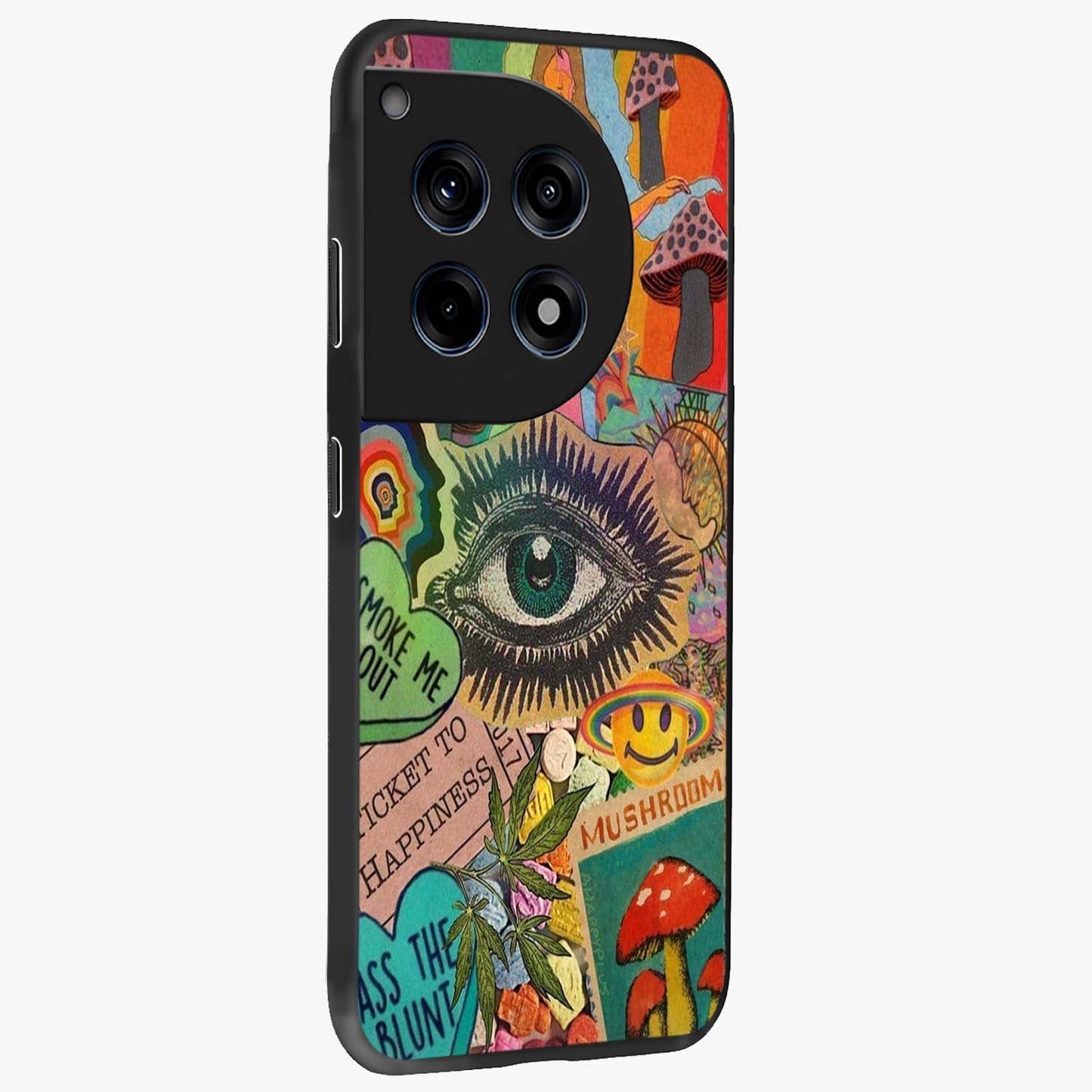 Mystic Eye Wonderland Glass Case for 1+12R side perspective highlighting intricate eye detailing and smooth build