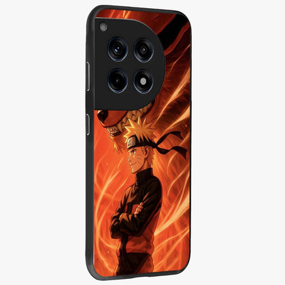 Nine Tails Legacy Glass Case for 1+12R side perspective highlighting detailed character textures and premium edges