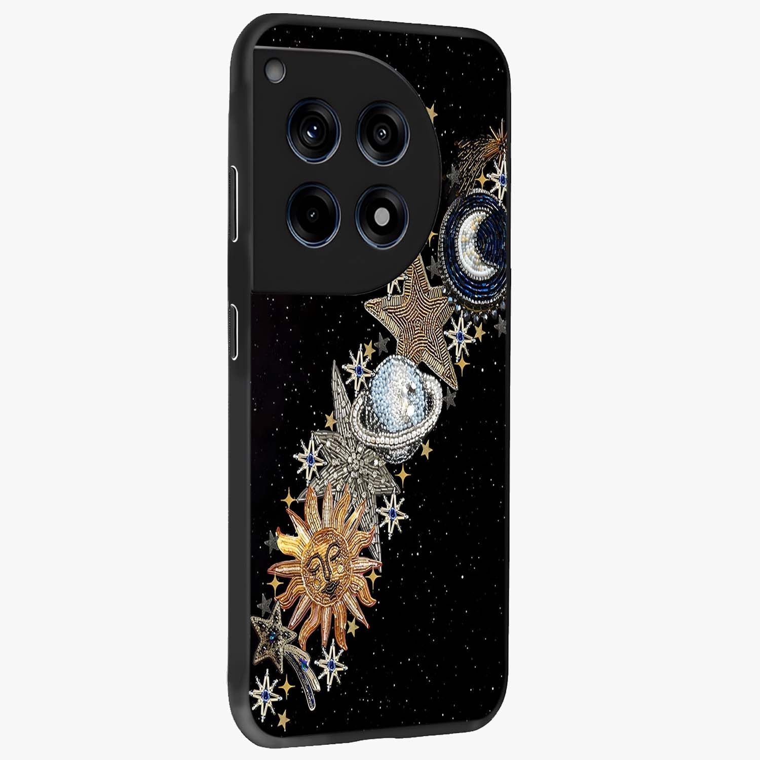 Pearls Universe Object Glass Case for 1+12R side perspective highlighting refined textures and sleek premium build