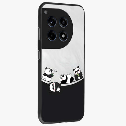 Playful Panda Parade Glass Case for 1+12R side perspective highlighting charming detailing and premium edges