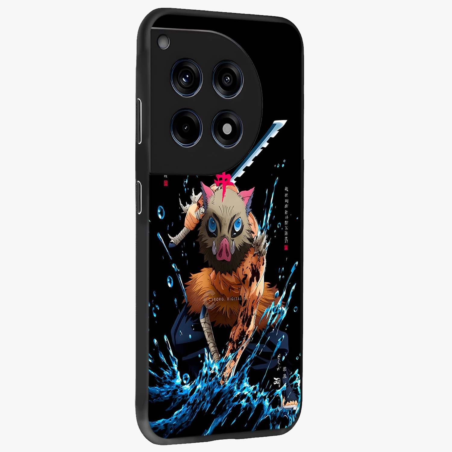 Savage Blade Warrior Glass Case for 1+12R side perspective highlighting bold textures and sleek premium build