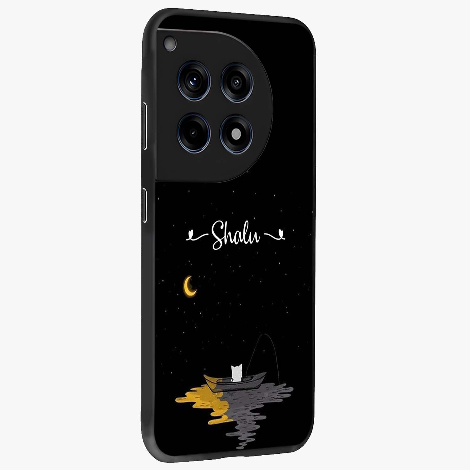 Silent Night Row Glass Case for 1+12R side perspective highlighting moody textures and premium edges