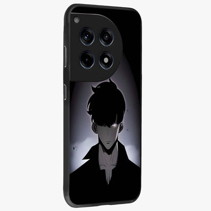 Silent Shadow Awakening Glass Case for 1+12R side perspective highlighting sharp textures and sleek premium build