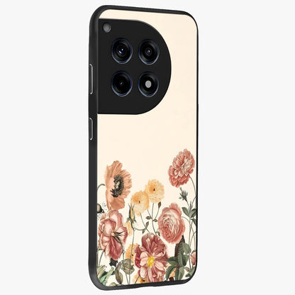 Timeless Garden Romance Glass Case for 1+12R side perspective highlighting delicate bloom textures and smooth build