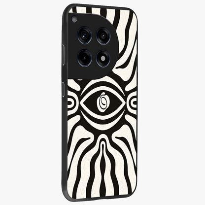 Trancewave Illusion Art Glass Case for 1+12R side perspective highlighting dynamic wave textures and premium edges
