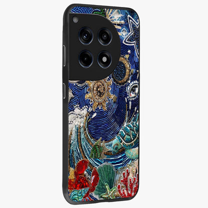 Universe Underwater Spark Glass Case for 1+12R side perspective highlighting luminous textures and smooth build
