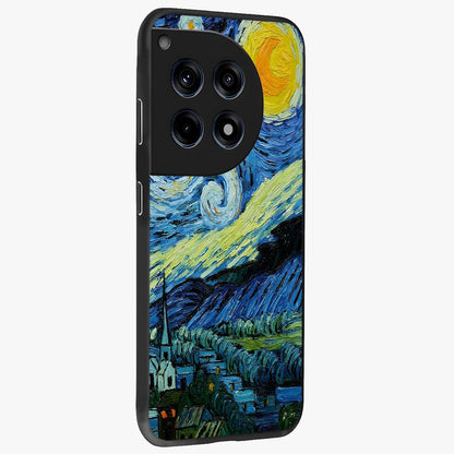 Van Gogh Art Glass Case for 1+12R side perspective highlighting vibrant artistic detailing and smooth premium build