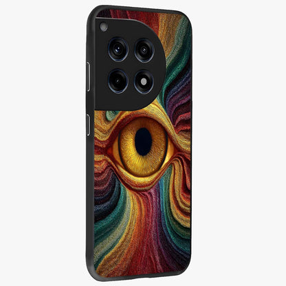 Visionary Flame Core Glass Case for 1+12R side perspective highlighting dynamic textures and sleek premium build