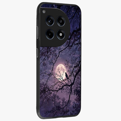 Whispering Moon Silence Glass Case for 1+12R side perspective highlighting smooth lunar textures and sleek premium build