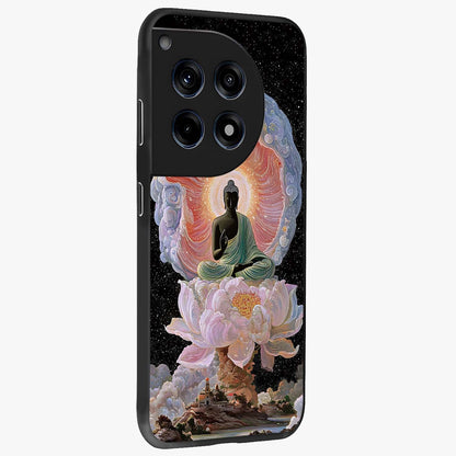 Zen Lotus Realm Glass Case for 1+12R side perspective highlighting refined textures and smooth premium build