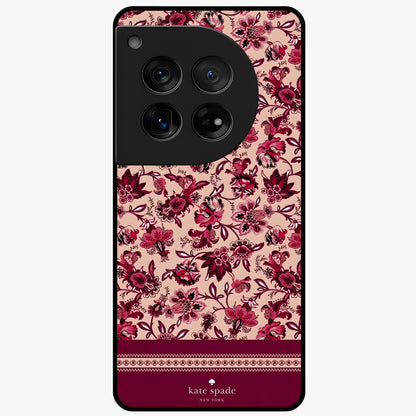 Crimson Rose Charm Glass Case for OnePlus 12 |1+12