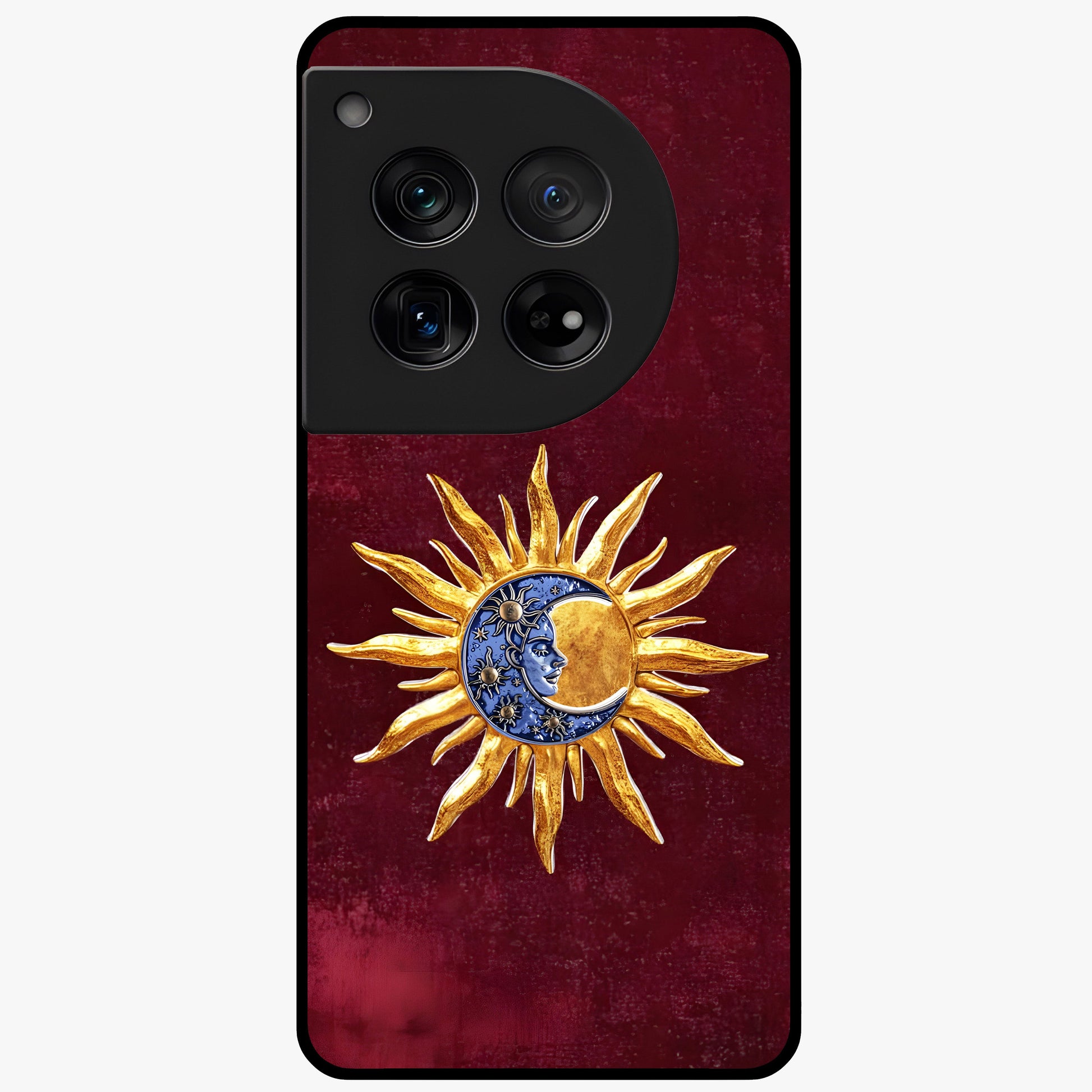 Celestial Unity Charm Glass Case for 1+12 symbolic front view featuring harmonious celestial artwork