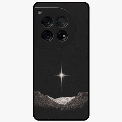 Cosmic Dream Night Glass Case for 1+12 dreamy front view featuring deep night sky artwork with glowing stars