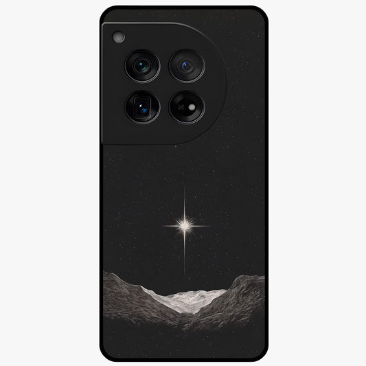 Cosmic Dream Night Glass Case for 1+12 dreamy front view featuring deep night sky artwork with glowing stars