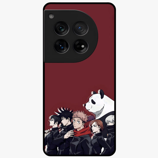 Crimson Crow Judgment Glass Case for 1+12 striking front view featuring bold crow illustration in crimson tones