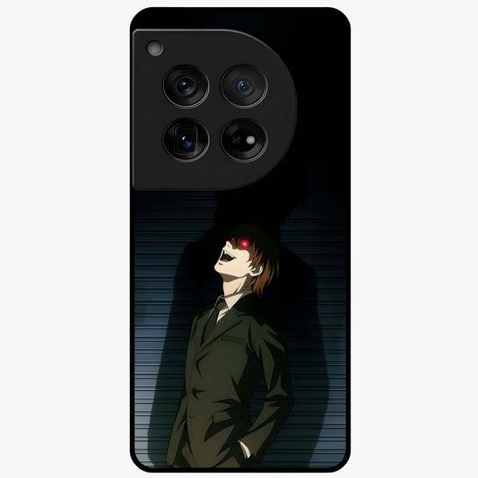 Crimson Shadow King Glass Case for 1+12 striking front view featuring bold shadow inspired crimson artwork