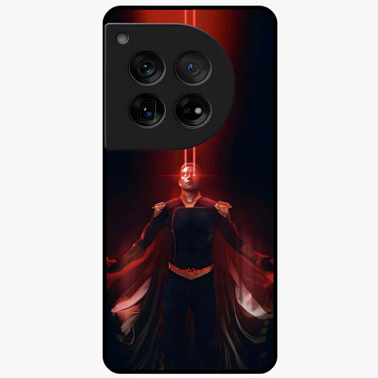 Crimson Vision Ascension Glass Case for 1+12 bold front view featuring visionary crimson themed artwork