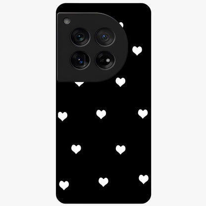 Cute Simple White Hearts Glass Case for 1+12 powerful front view featuring dark ascension themed artwork