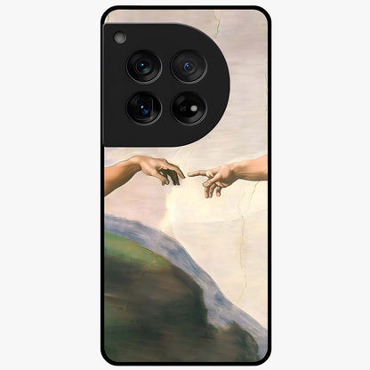Divine Touch Art Glass Case for 1+12 artistic front view featuring expressive spiritual inspired artwork