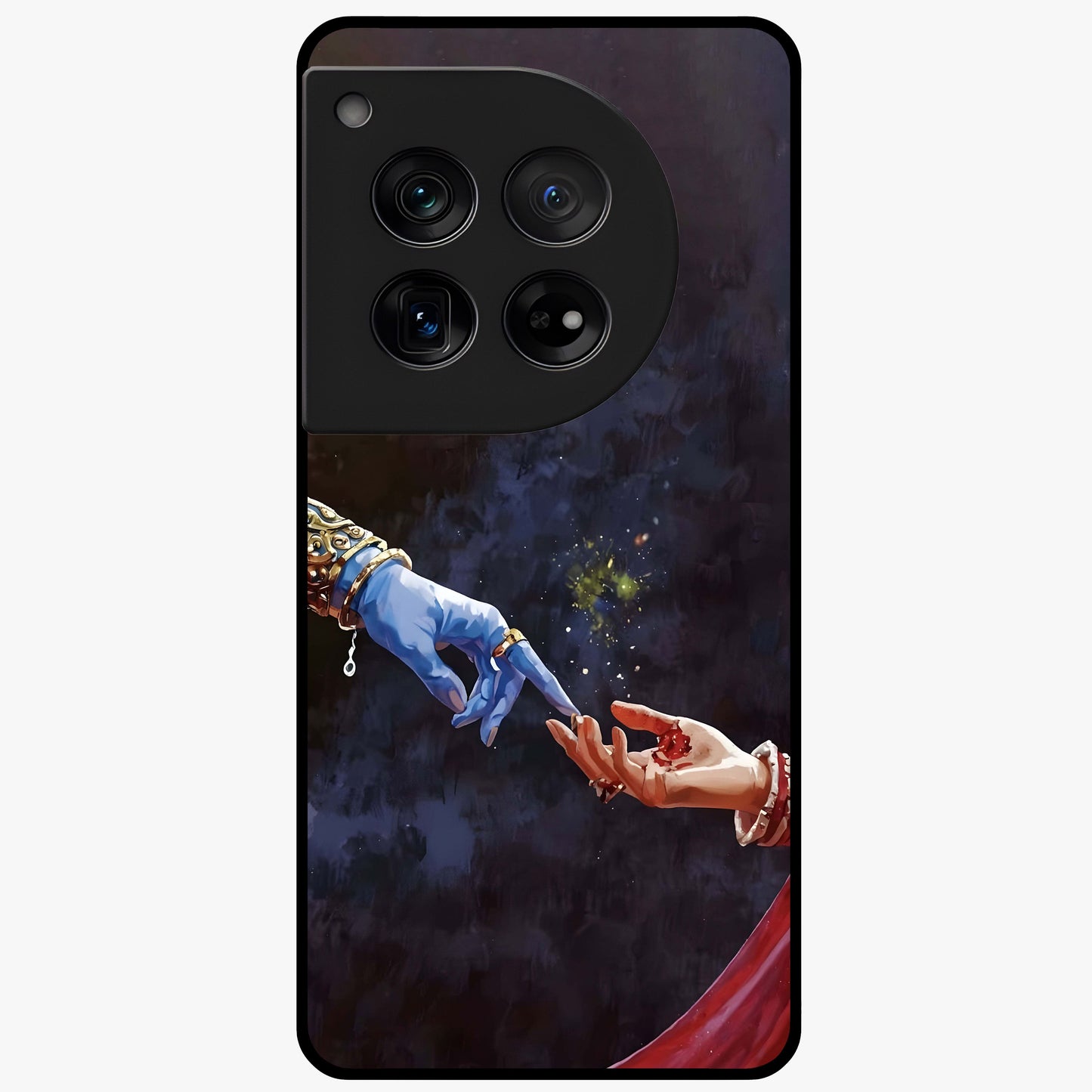Divine Touch Eternal Glass Case for 1+12 graceful front view featuring timeless spiritual artwork