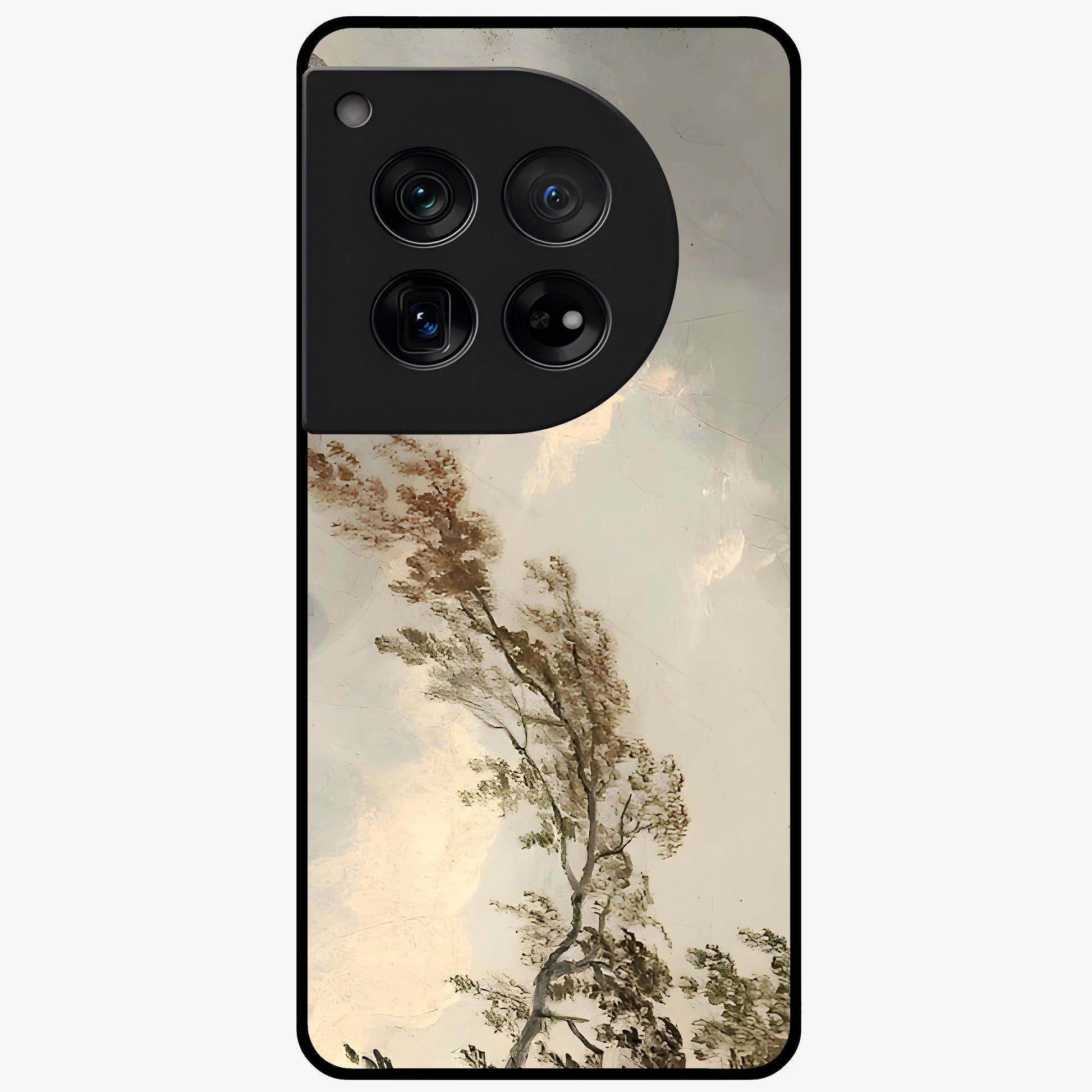 Dreamlike Wind Field Glass Case for 1+12 serene front view featuring flowing meadow artwork with soft wind inspired tones