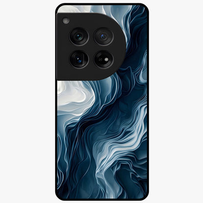 Ethereal Paper Marble Glass Case for 1+12 artistic front view featuring subtle marble inspired artwork