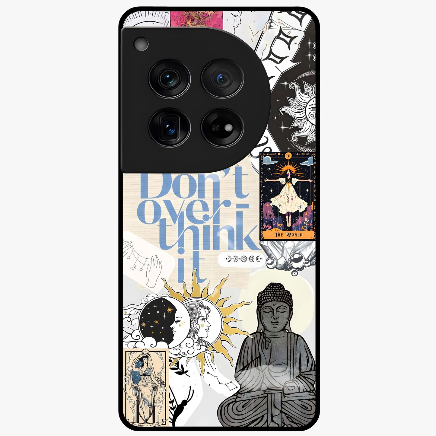 Ethereal Thoughts Glass Case for 1+12 dreamy front view featuring abstract artistic artwork with soft tones