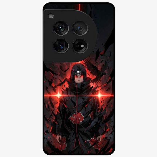 Focused Blade Discipline Glass Case for 1+12 bold front view featuring sharp blade inspired artistic artwork