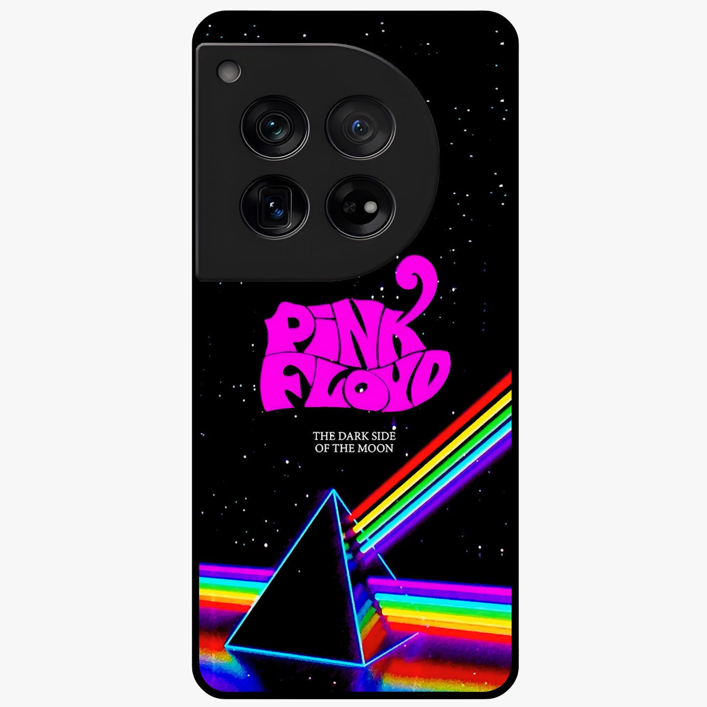 Galactic Light Frequency Glass Case for 1+12 futuristic front view featuring abstract light wave artwork