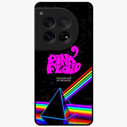 Galactic Light Frequency Glass Case for 1+12 futuristic front view featuring abstract light wave artwork