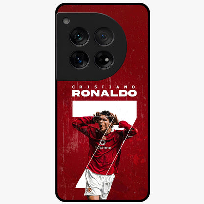 Goal Celebration Legacy Glass Case for 1+12 energetic front view featuring sports inspired celebration artwork